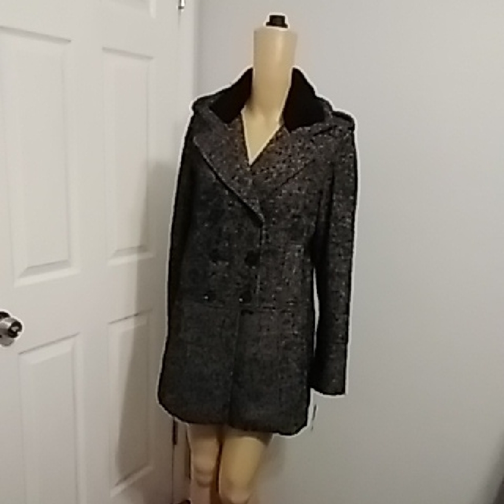 Guess Women's Charcoal Pea Coat